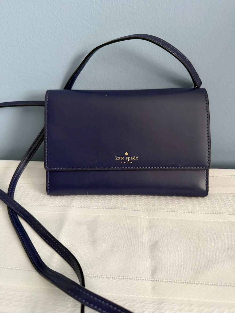 Kate Spade  Navy Leather Crossbody Bag/Wallet